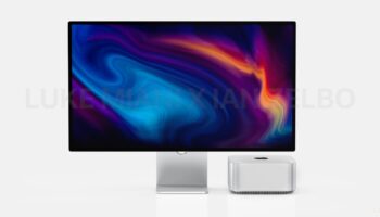 LI Mac Studio next to Apple Stud