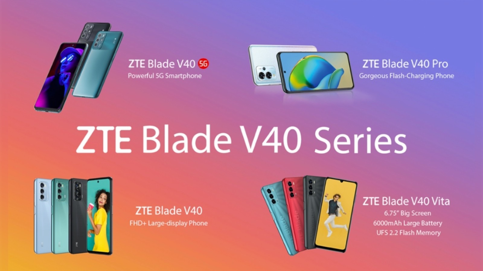 LI ZTE Blade V40 Series at MWC 2