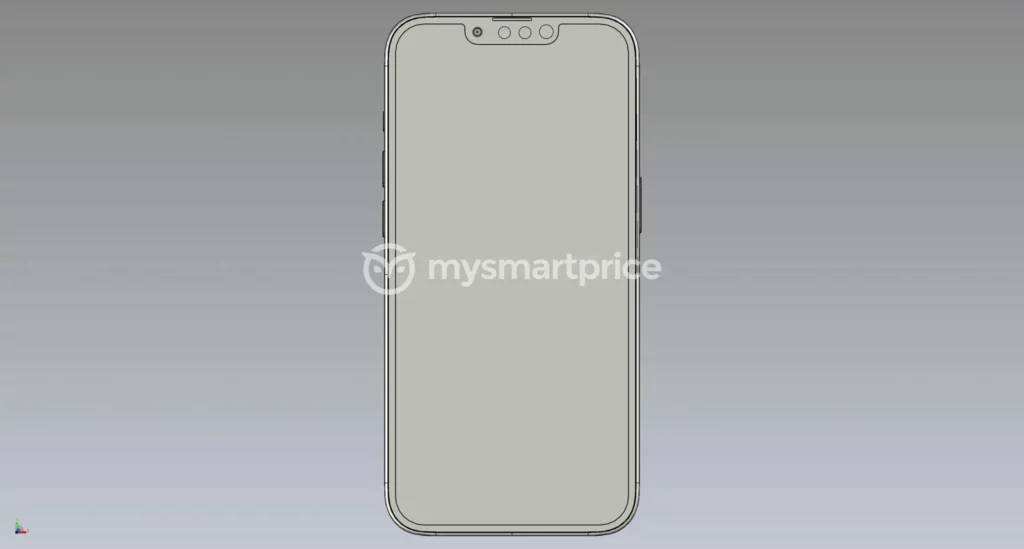 Des rendus présumés de l'iPhone 14 montrent un look inchangé avec une encoche 51 MSP iphone 14 front