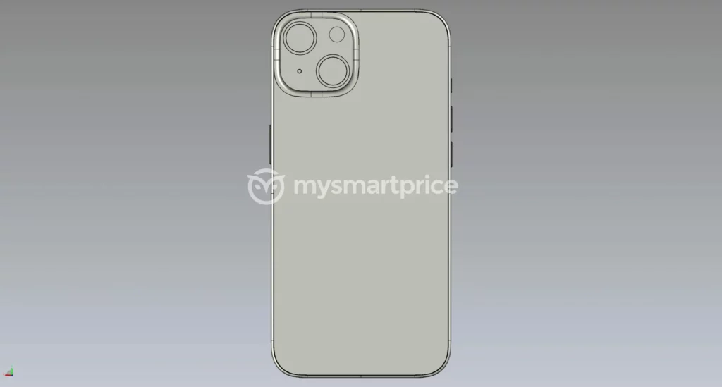 Des rendus présumés de l'iPhone 14 montrent un look inchangé avec une encoche 52 MSP iphone 14 rear