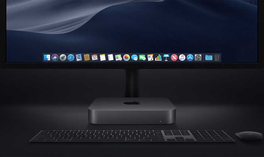 Apple lancera demain un Mac mini M2 et un nouveau moniteur externe 78 mac mini desktop setup display 1 1
