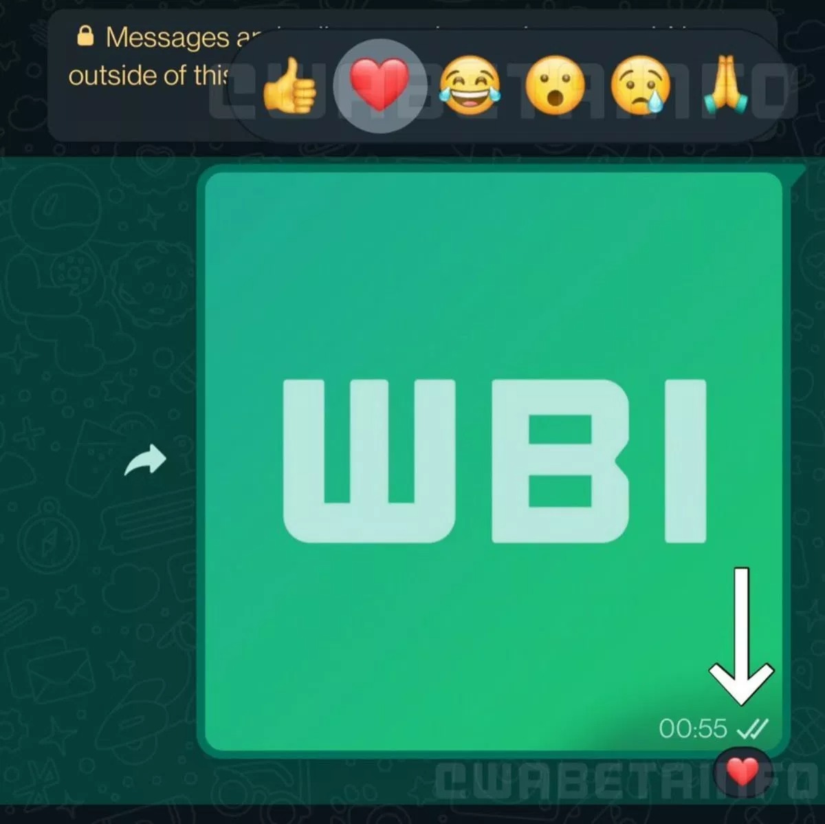 whatsapp emoji reaction