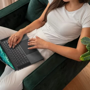 woman lounging XPS 9510 1280x128