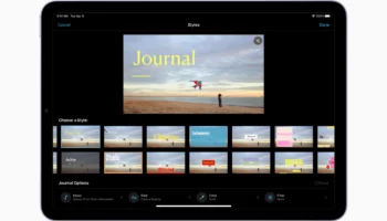 Apple iMovie features storyboards style