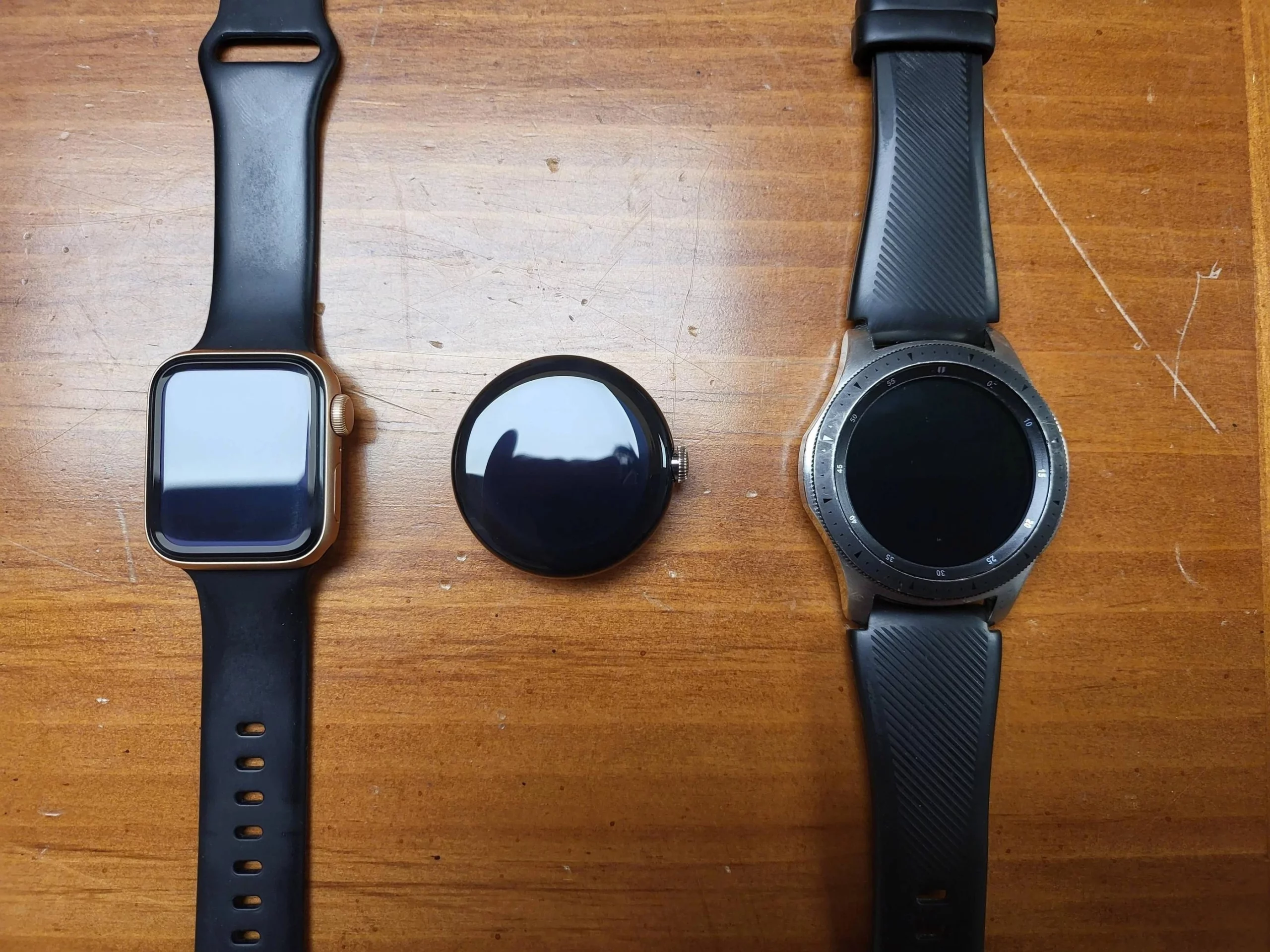 google pixel watch size vs apple scaled