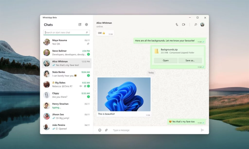whatsapp windows