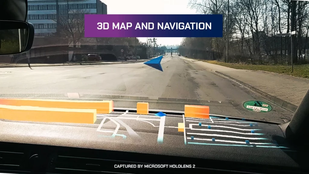 Microsoft s'associe à Volkswagen pour introduire la réalité augmentée dans les voitures 51 20220428 HoloLens Still Navigati