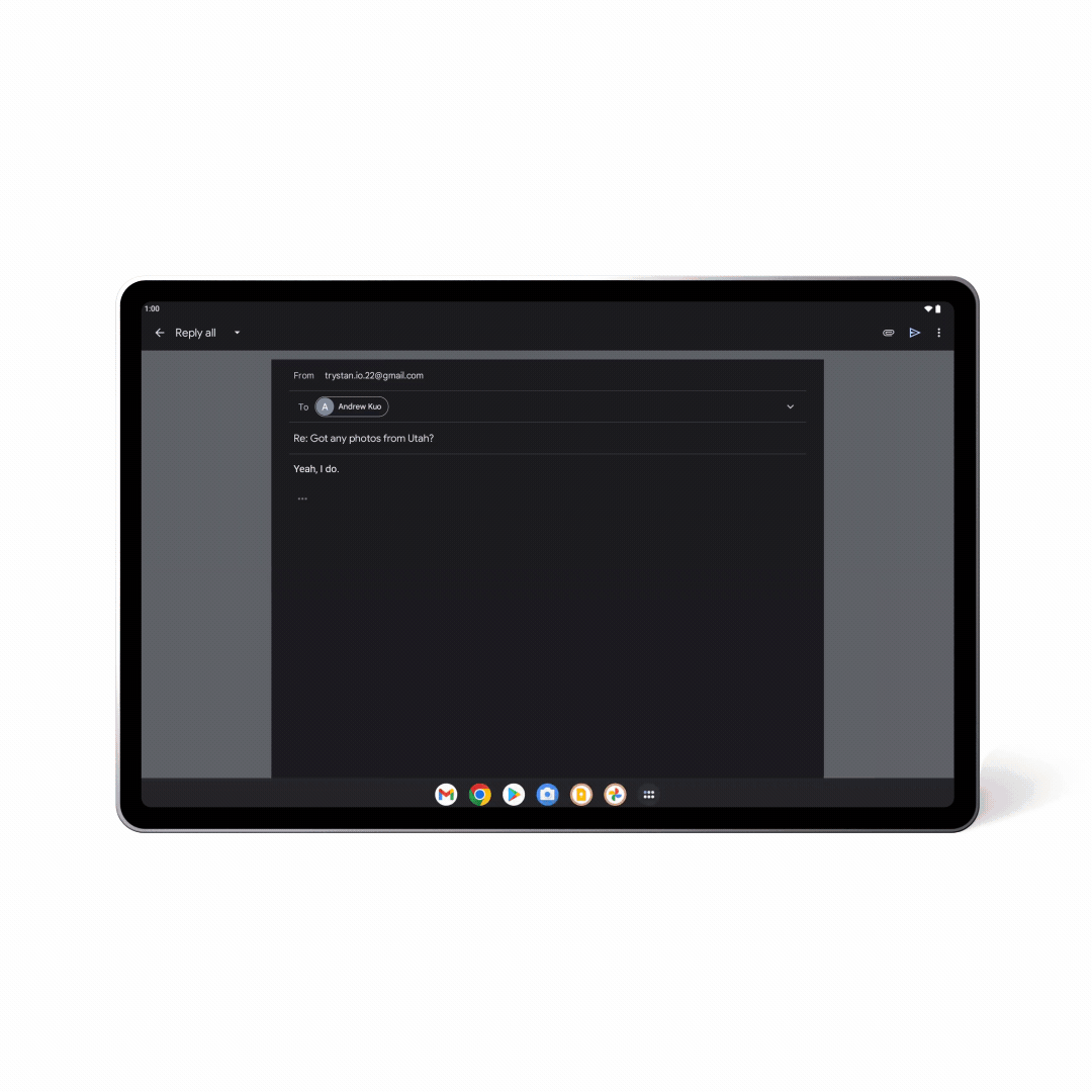 7. Multi tasking on Android tablet