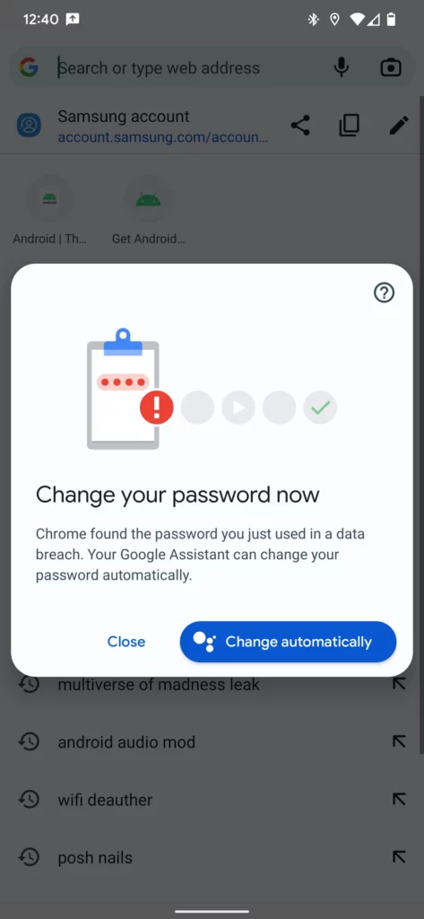 Google Assistant va permettra de modifier les mots de passe volés 35 Assistant password auto change 1