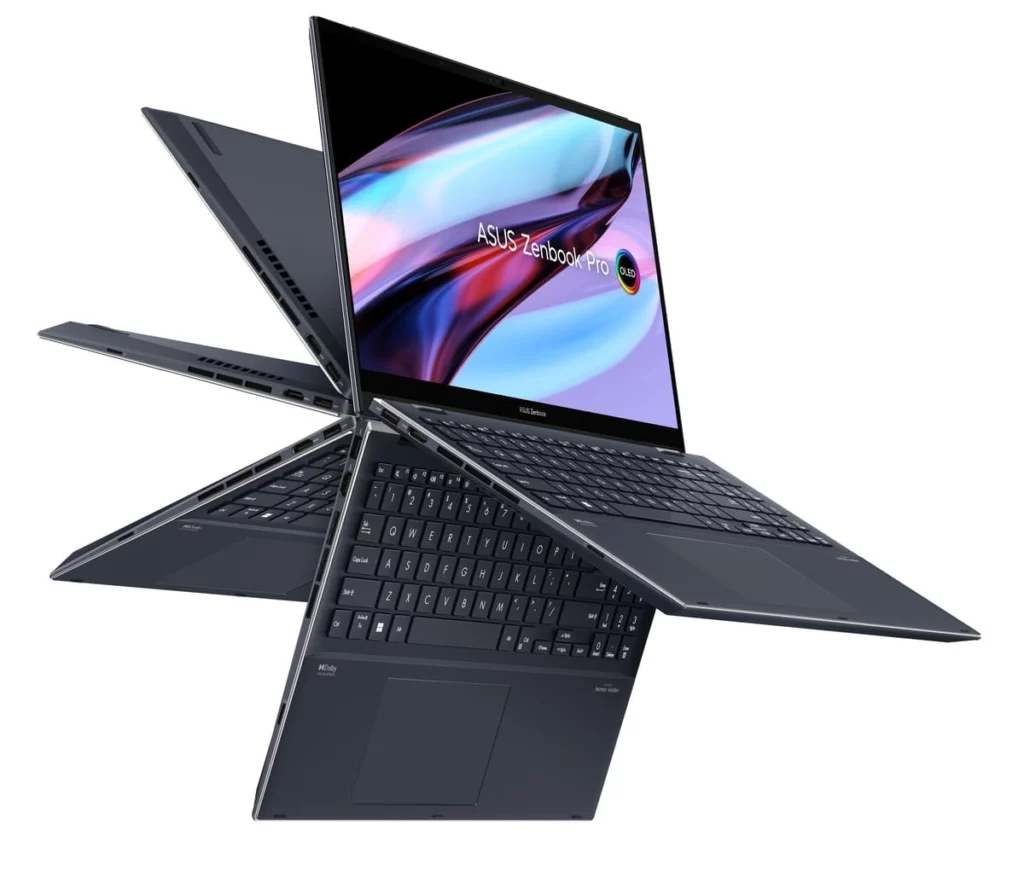 Le ASUS Zenbook Pro 15 Flip OLED est un ordinateur portable convertible avec un GPU Intel Arc 52 Asus Zenbook Pro 15 Flip OLED UP