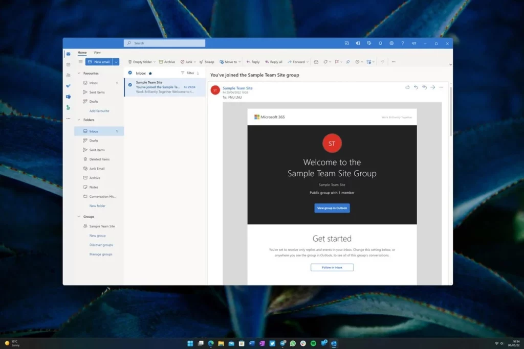 Le client de messagerie « One Outlook » pour Windows commence à fuiter 51 outlook client 1