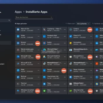 windows 11 22h2 apps deinstallie
