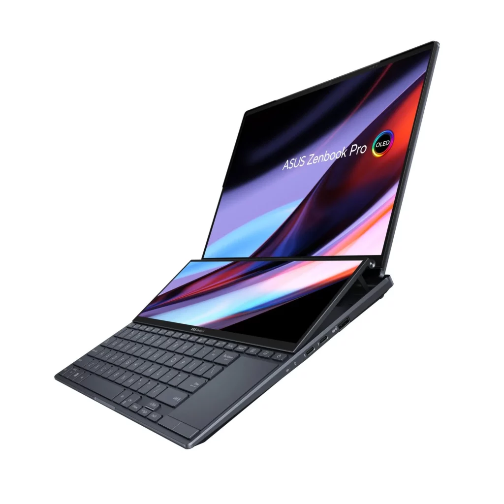 L'ordinateur portable ASUS Zenbook Pro 14 Duo OLED est équipé de deux écrans OLED 58 zenbook pro 14 duo oled ux8402 p