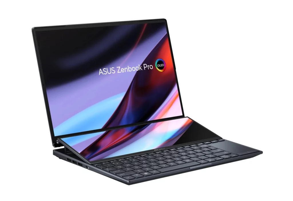 L'ordinateur portable ASUS Zenbook Pro 14 Duo OLED est équipé de deux écrans OLED 57 zenbook pro 14 duo oled ux8402 p3