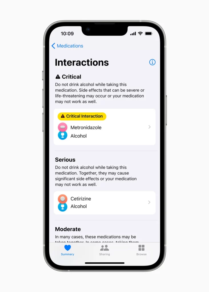 L'Apple Watch permettra aux utilisateurs de suivre leurs médicaments 64 Apple WWDC22 iPhone13Pro Medicat 2