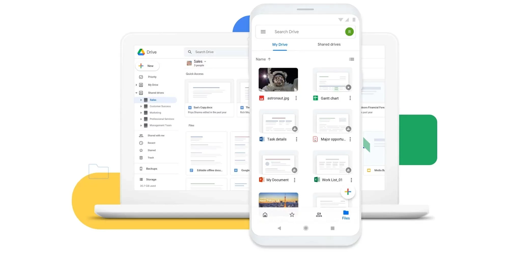 Google drive desktop and mobile