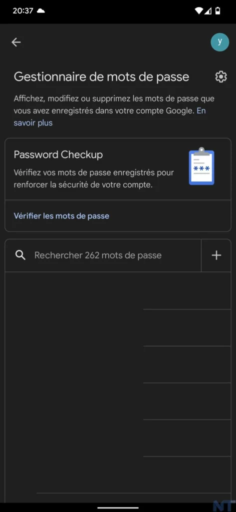 Comment utiliser le gestionnaire de mots de passe Google sur l'écran d'accueil de votre smartphone ? 63 Screenshot 20220621 203726 resultat