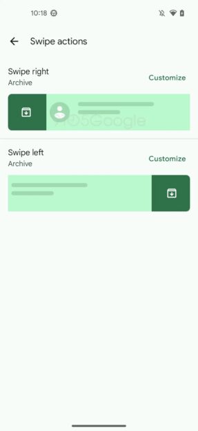 google messages swipe actions 2