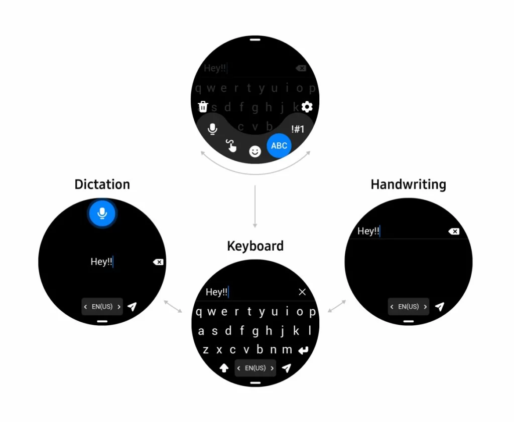 One UI 4.5 arrive sur la Galaxy Watch 4 pour rendre la saisie moins pénible 54 002 One UI Watch 1167x960 1