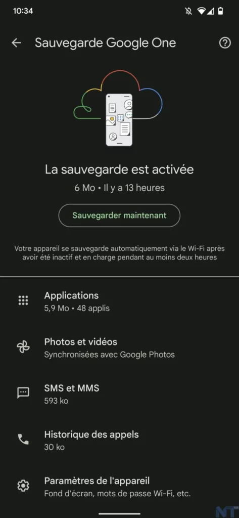Comment sauvegarder facilement les données de votre smartphone Android ? 49 Screenshot 20220705 103442 resultat