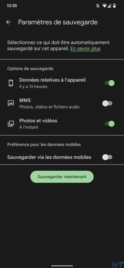 Comment sauvegarder facilement les données de votre smartphone Android ? 48 Screenshot 20220705 103511 resultat