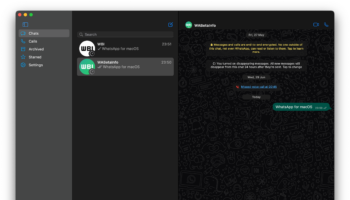WA MACOS APP CHATS LIST MAIN MAC
