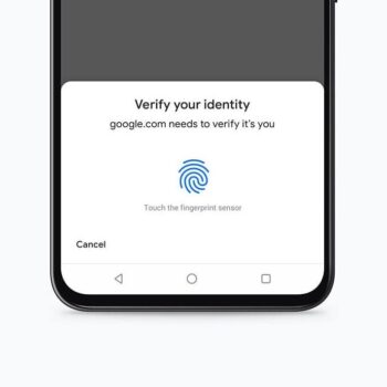 Google Chrome Biometric Authenti