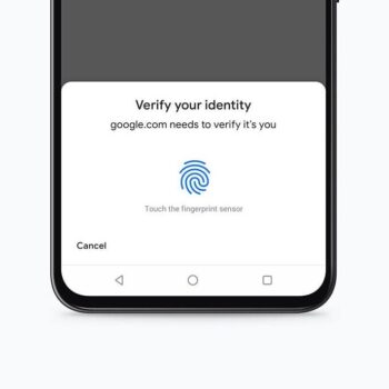 Google Chrome Biometric Authenti