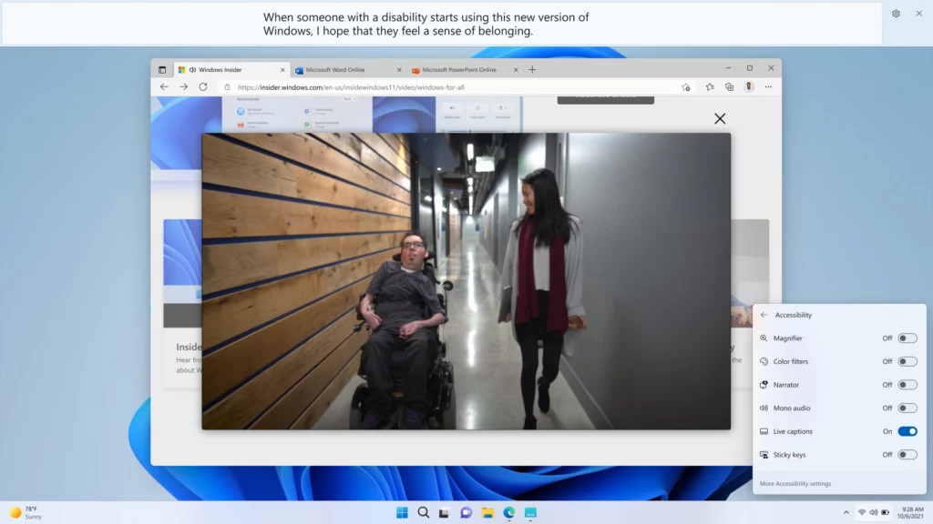 Microsoft devrait planifier la sortie de Windows 11 22H2 pour le 20 septembre 44 LiveCaptions WIPBlog 1x