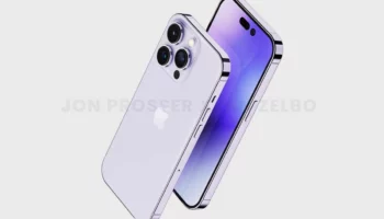 iPhone 14 Pro Purple vertical