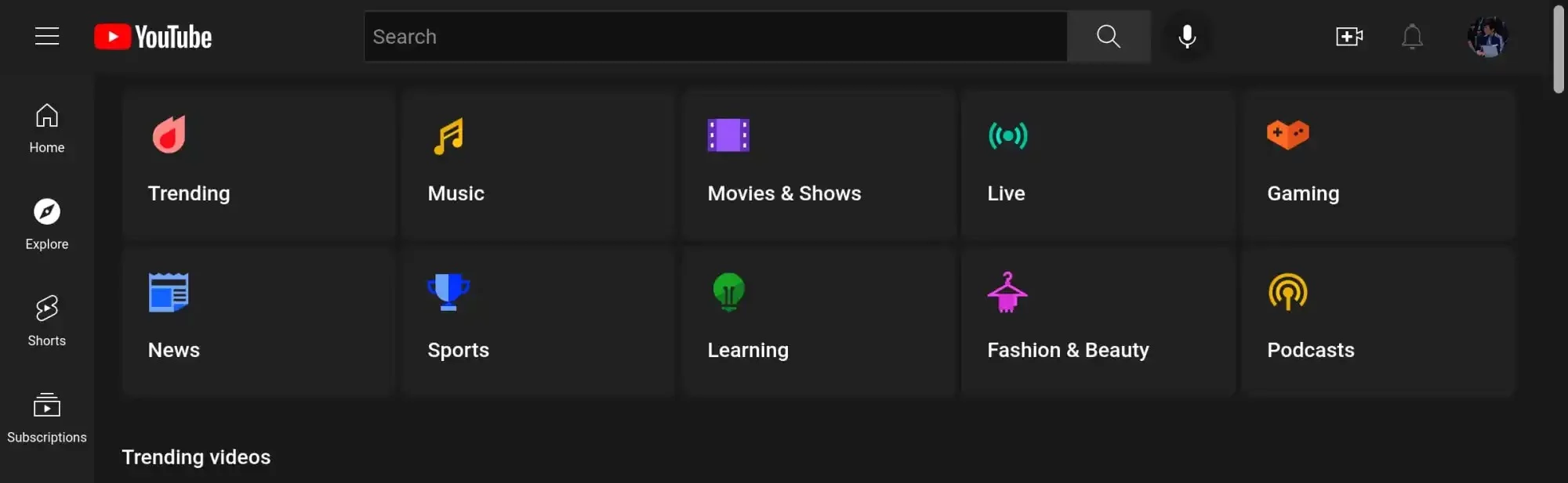 youtube podcasts explore 2