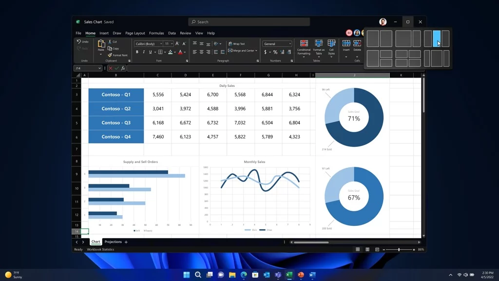 Enhancements to Snap Layouts 192