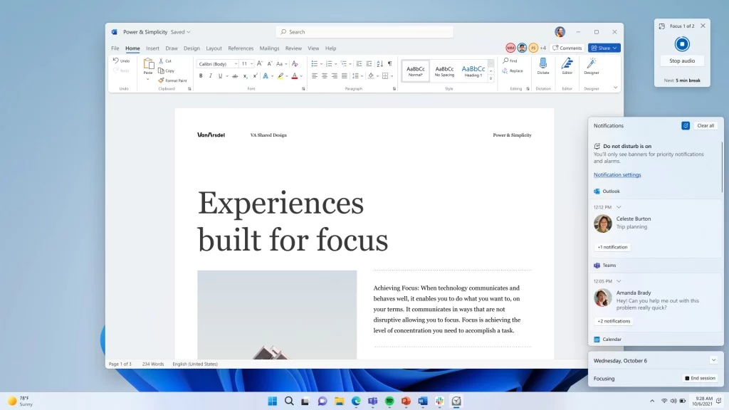 Focus Sessions and Do Not Distur