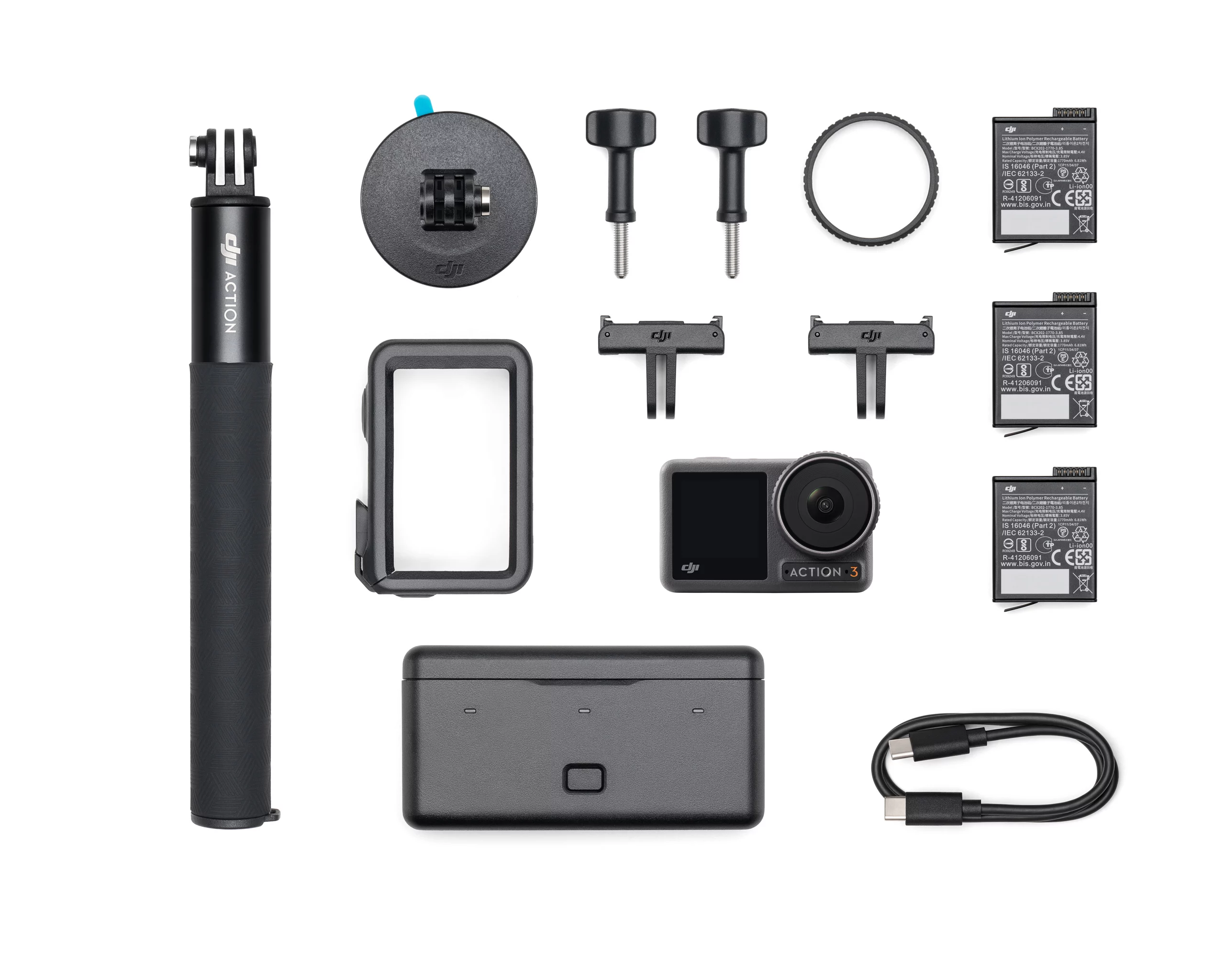 DJI dévoile sa nouvelle caméra d'action Osmo Action 3 pour 359 euros 53 Osmo Action 3 Adventure Combo 1 of 2