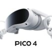 Pico 4 VR headset floats on a se