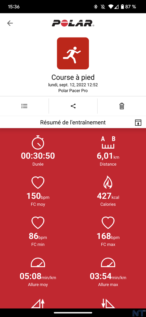 Test de la Polar Pacer Pro : la meilleure smartwatch pour les coureurs soucieux de leurs performances 28 Polar Pacer Pro S 6