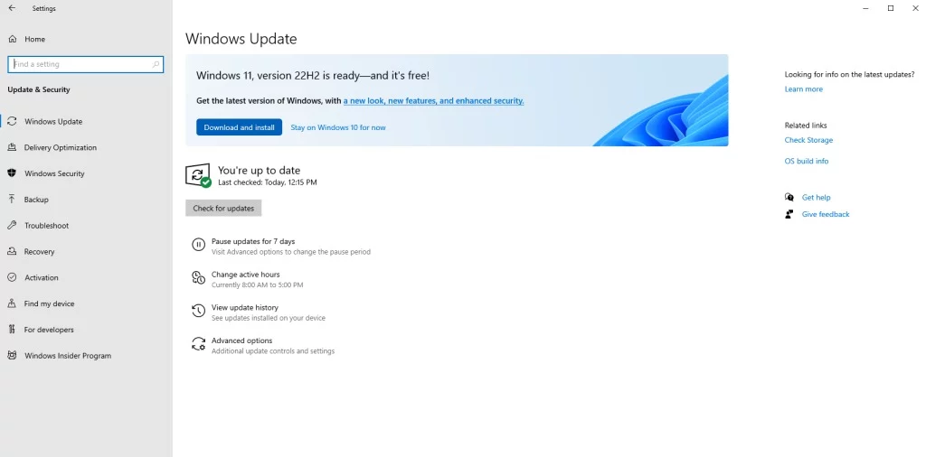Screenshot Windows 10 Windows 11