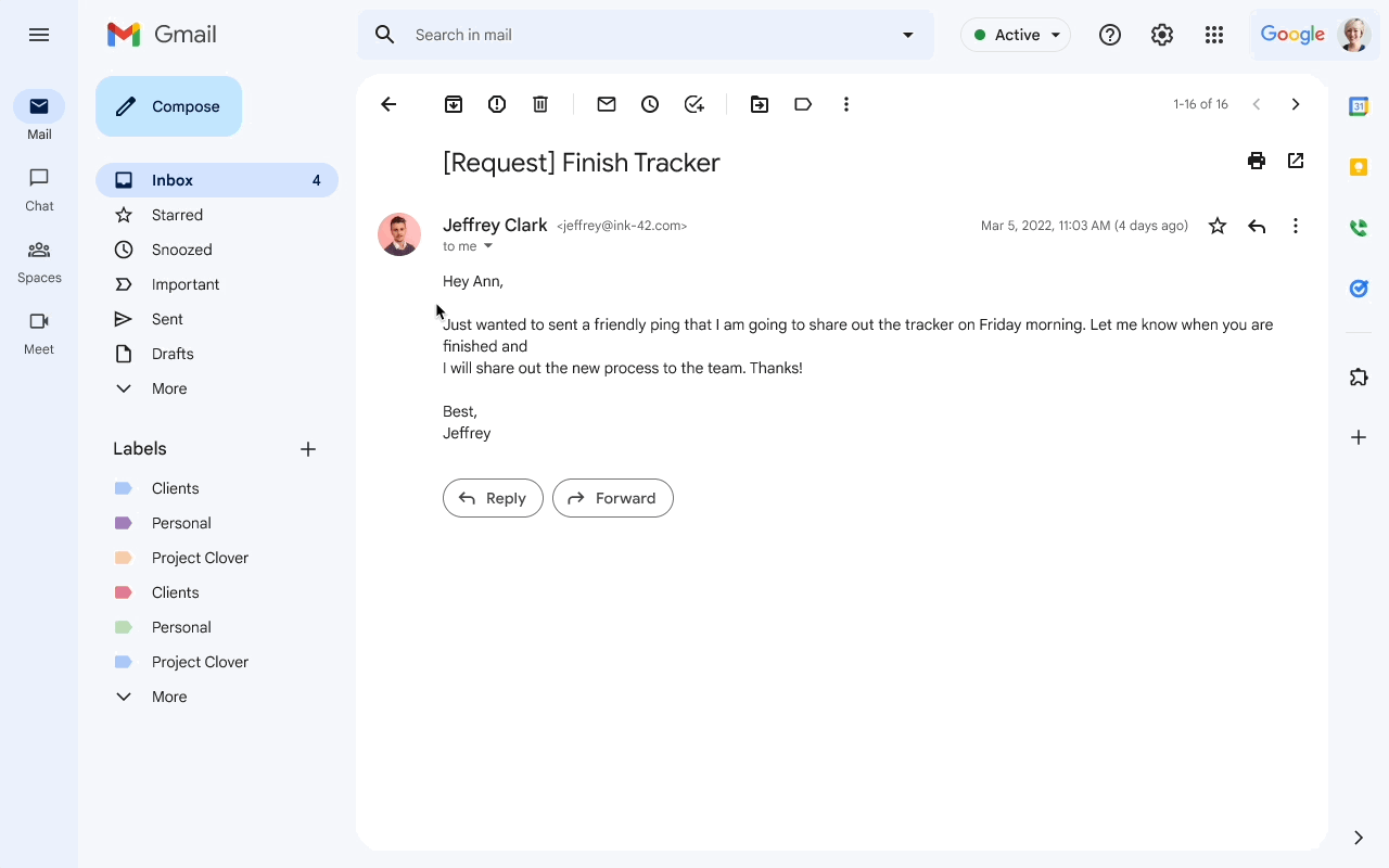 add to tasks starring