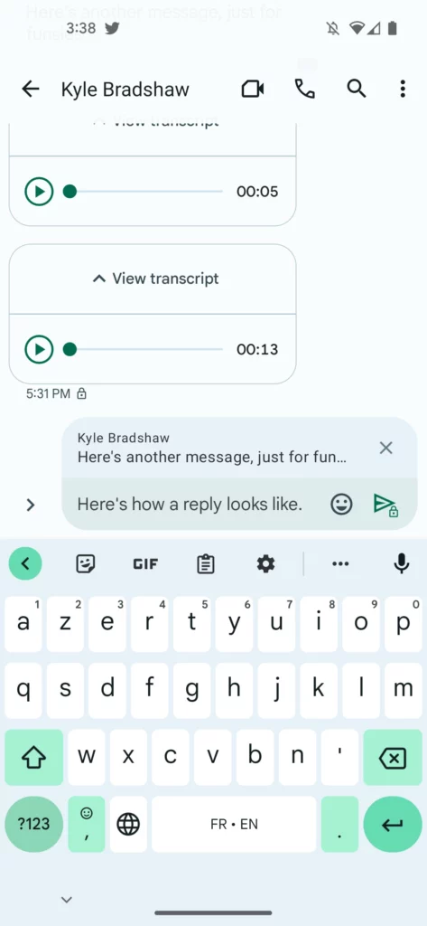 Google pourrait bientôt apporter plusieurs mises à jour clés à l'application Messages 53 google messages reply 1 473x1024 jpeg