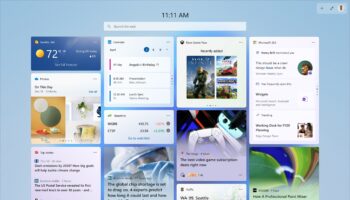 widgets expanded view