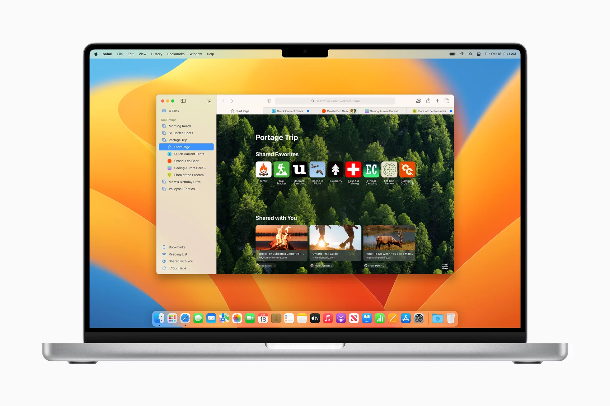Apple macOS Ventura Shared Tab Groups Safari jpg