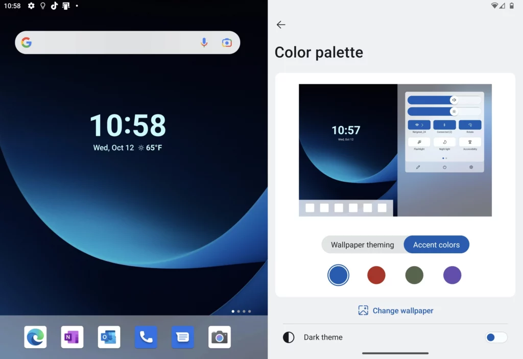 Voici Android 12L inspiré de Windows 11 pour le Surface Duo 53 BcSNz8jAeLKmEWgsEqLQbg.png 1024x703 jpg