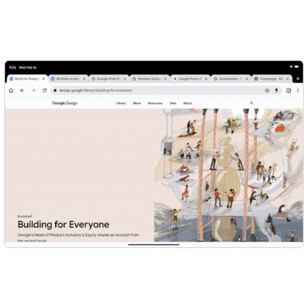 Chrome browser visual tab T4MKf9D