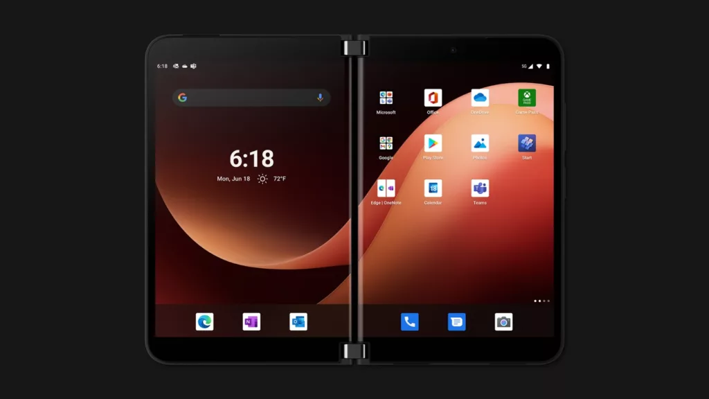 Android 12L de Microsoft, à la sauce Windows, arrive sur les Surface Duo et Duo 2 47 SurfaceDuo GM sandstone1900 1600