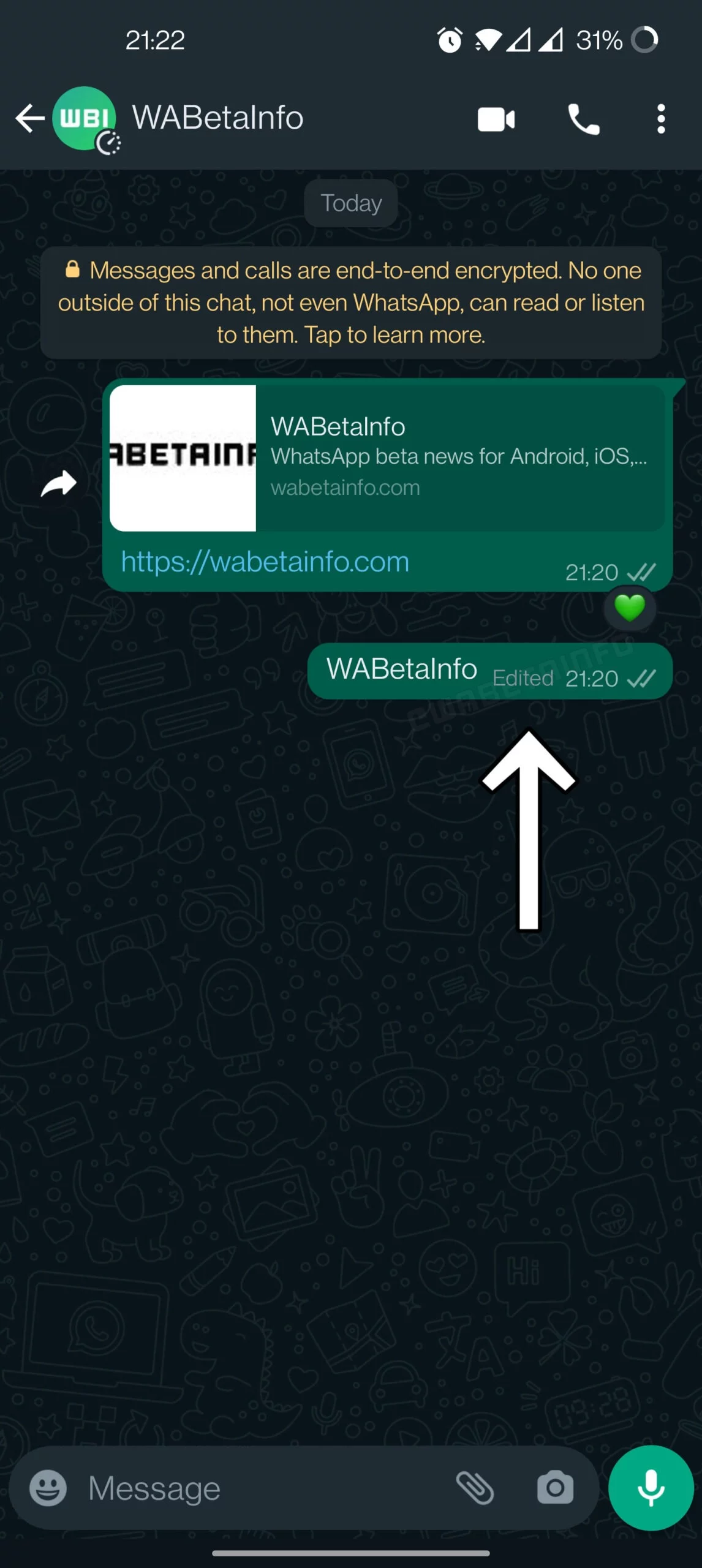 WA EDITED MESSAGE LABEL MESSAGE