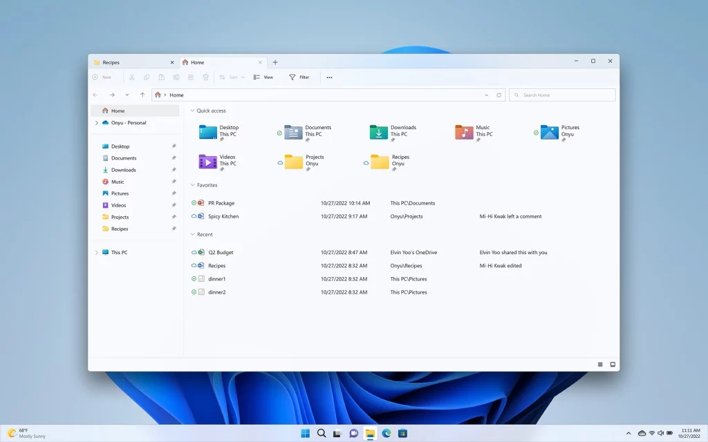 WIN11 File Explorer Tabbed FIles