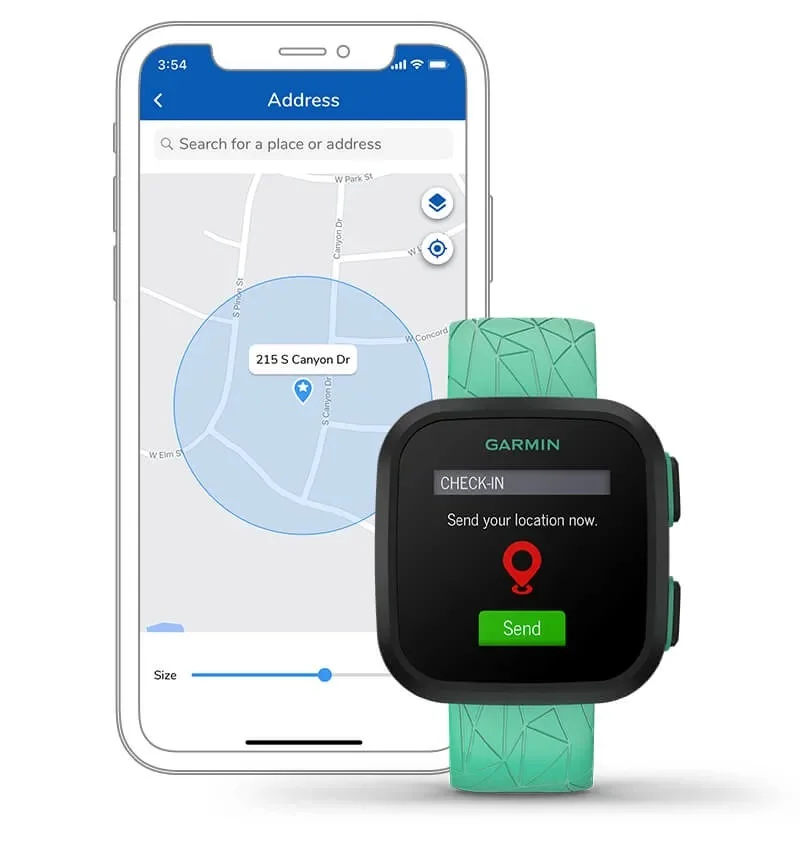 La smartwatch Garmin Bounce pour enfants offre la géolocalisation et le suivi des corvées 53 39332 4 real time tracking bc20b jpg