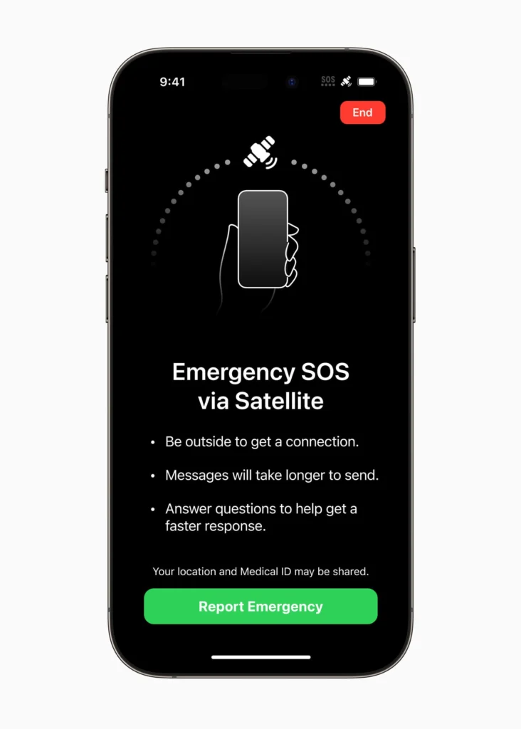 Voici comment votre iPhone 14 passera ces appels SOS par satellite pour sauver des vies 51 AMF Emergency SOS via satellite 2