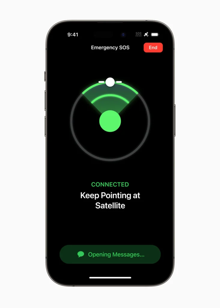 Voici comment votre iPhone 14 passera ces appels SOS par satellite pour sauver des vies 52 AMF Emergency SOS via satellite 3