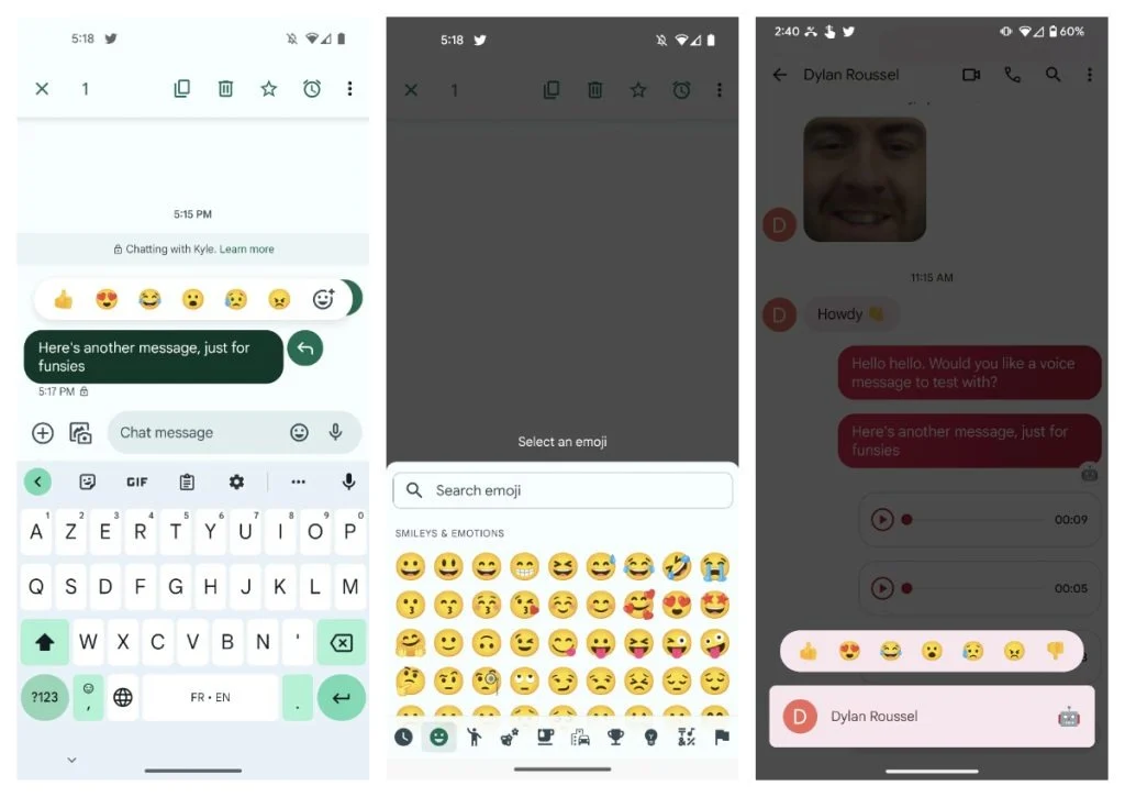 Google Messages Full Emoji React jpg